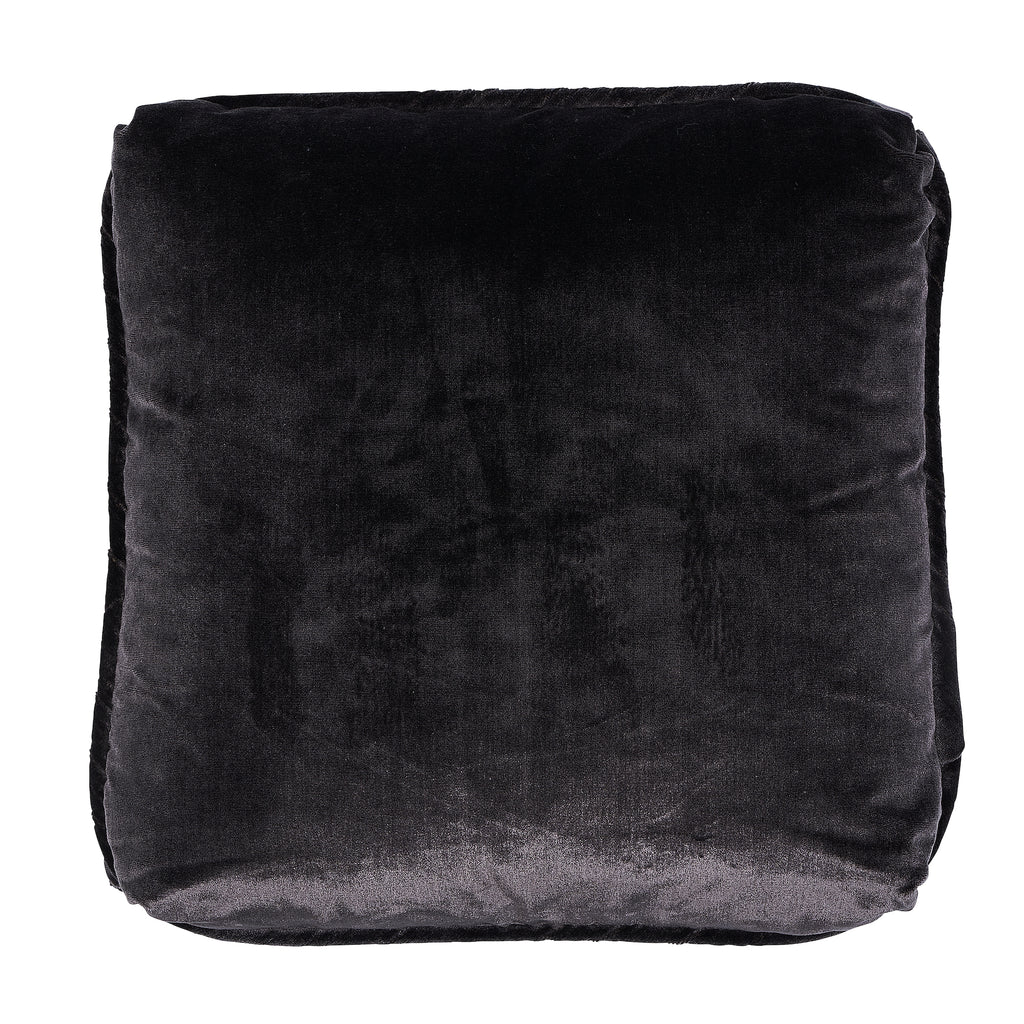 Venetian Silk Velvet 20" Pillow Graphite