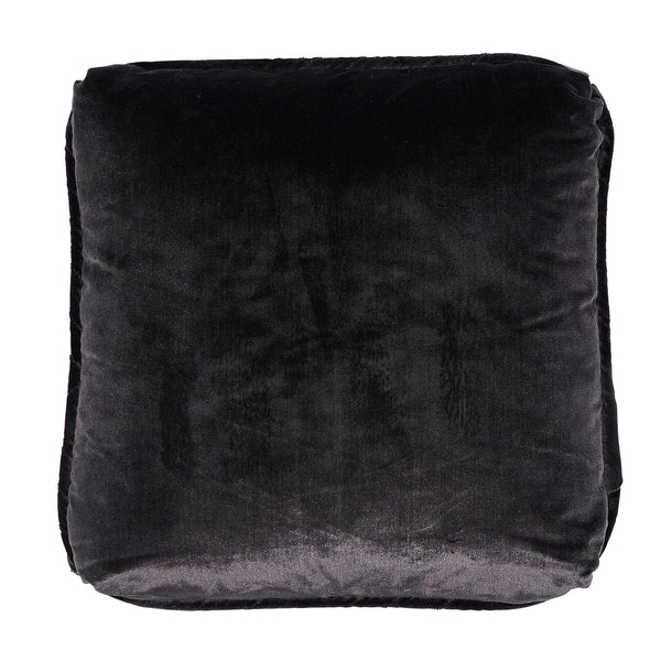 Venetian Silk Velvet 20" Pillow Graphite