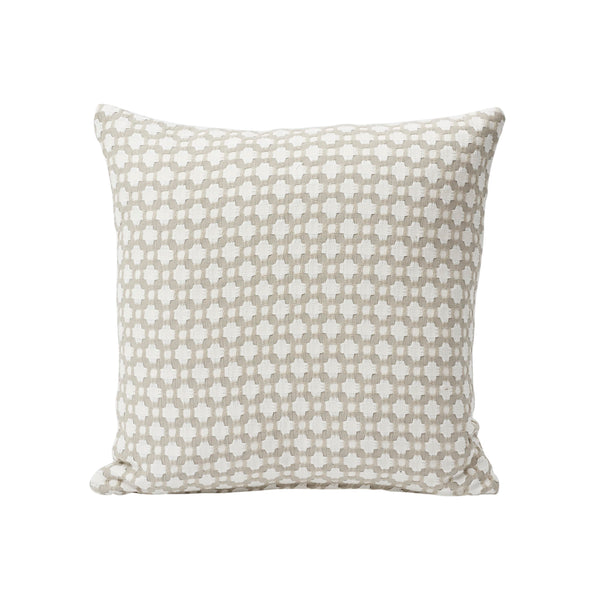 Betwixt 20" Pillow Stone/White | Schumacher Pillows