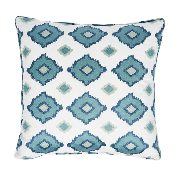 Sikar Embroidery 20" Pillow Sky | Schumacher Pillows