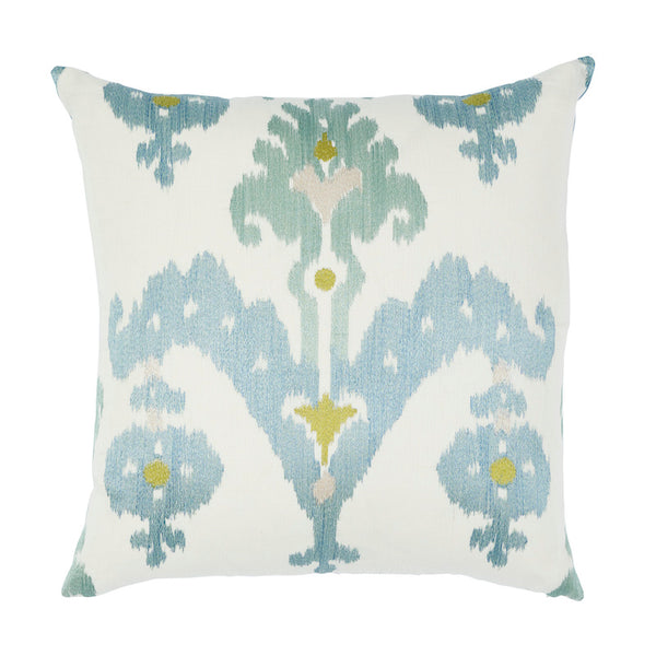 Raja Embroidery 22" Pillow Sky | Schumacher Pillows