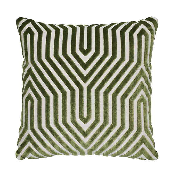 Vanderbilt Velvet 18" Pillow Lettuce | Schumacher Pillows