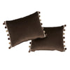 SOPHIA VELVET PILLOW Cocoa