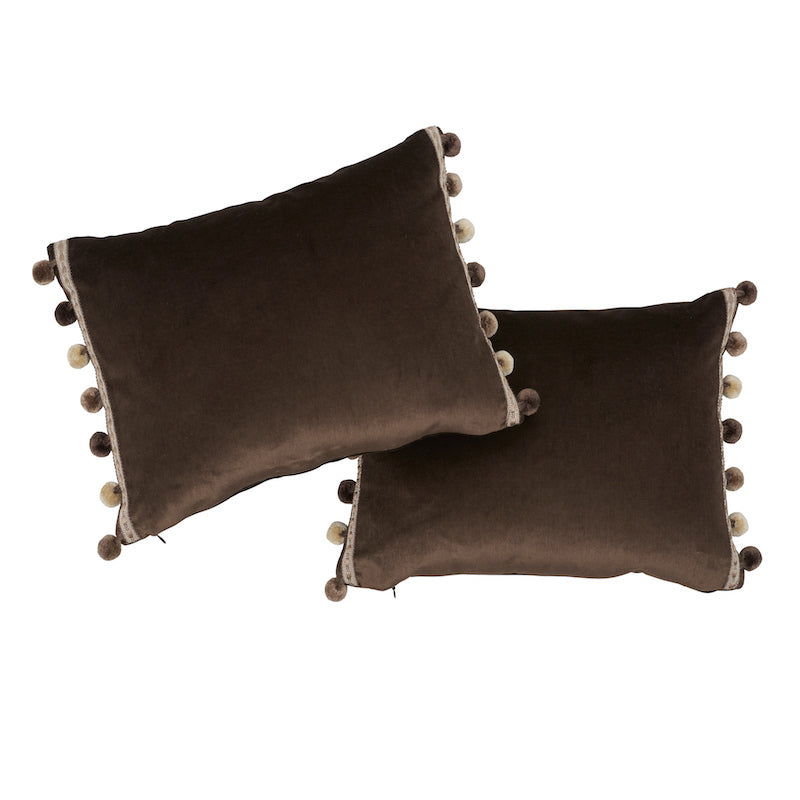 SOPHIA VELVET PILLOW Cocoa