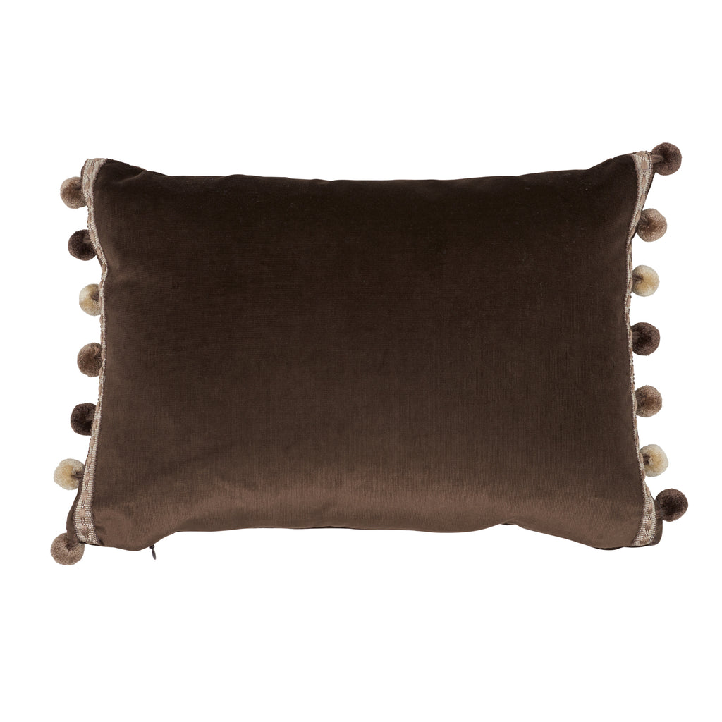 SOPHIA VELVET PILLOW Cocoa