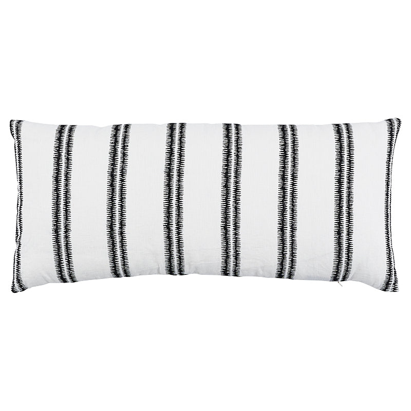 Paloma Embroidery Pillow Ebony