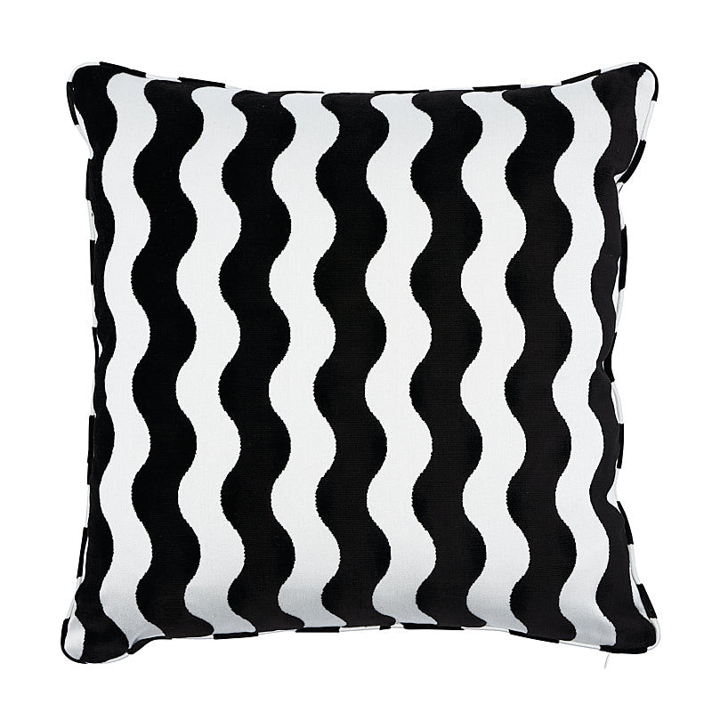 The Wave 20" Pillow Black