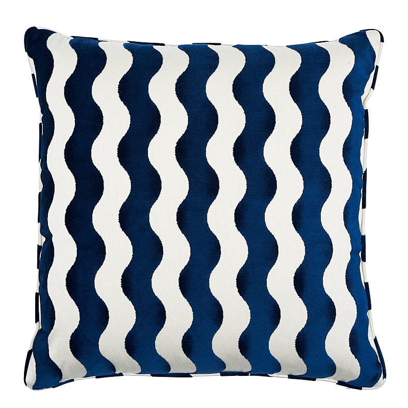 The Wave 22" Pillow Navy