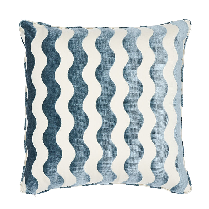 The Wave 22" Pillow Sky