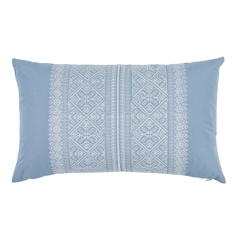 Toledo Pillow Chambray & White