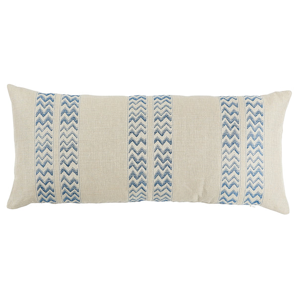 Kudu Stripe Pillow Blue | Schumacher Pillows