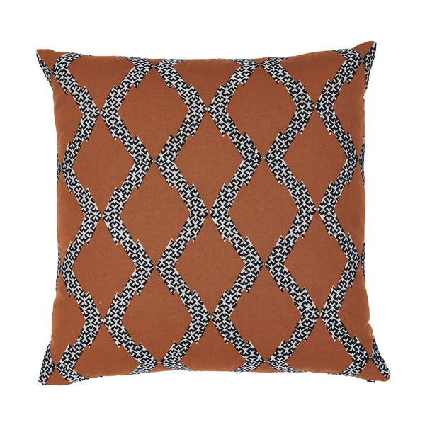 Topi 22" Pillow Sienna | Schumacher Pillows