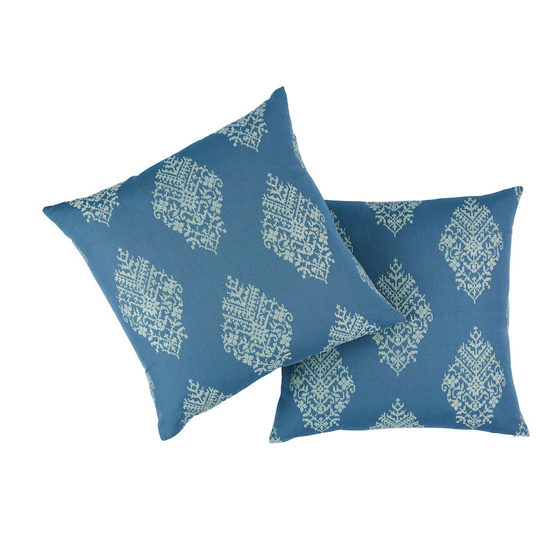 Zinda Embroidery 22" Pillow Bay