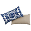 CASTANET EMBROIDERY PILLOW Cobalt