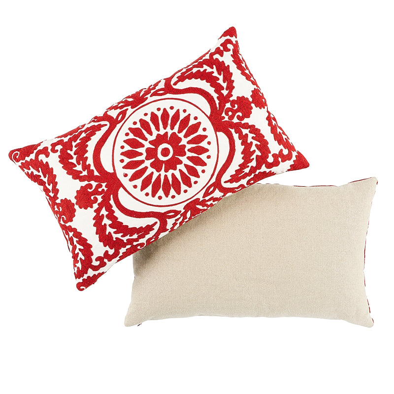 CASTANET EMBROIDERY PILLOW Red