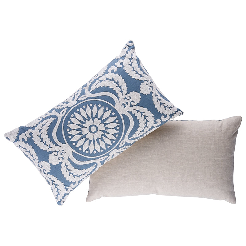 CASTANET EMBROIDERY PILLOW Chambray  