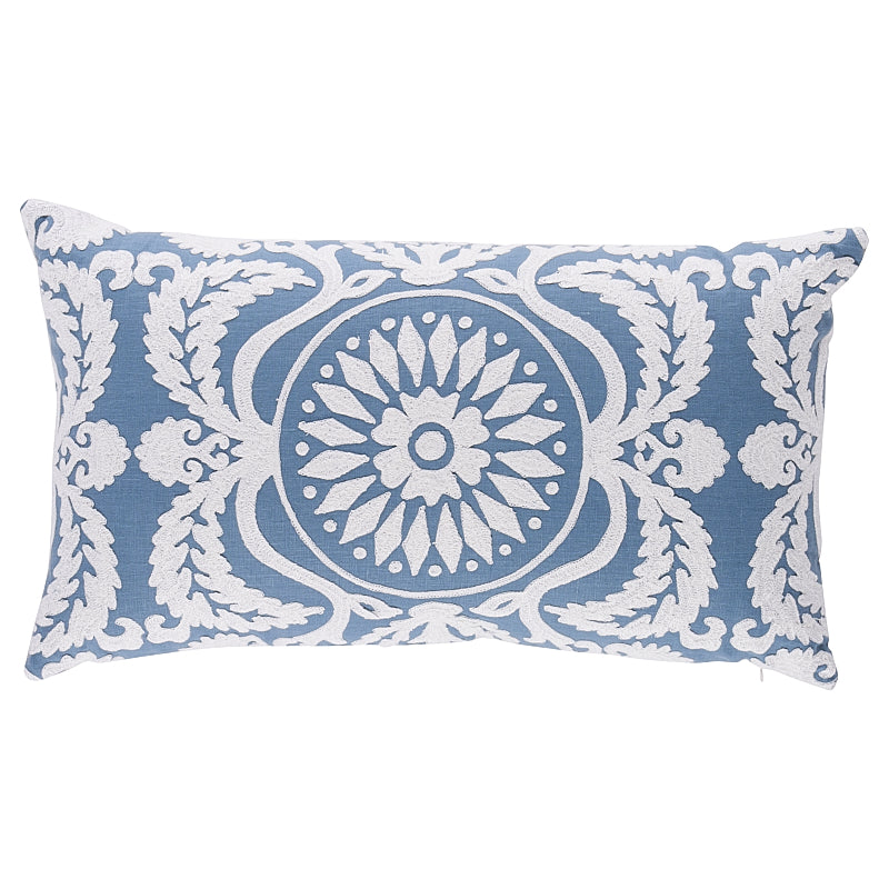 CASTANET EMBROIDERY PILLOW Chambray