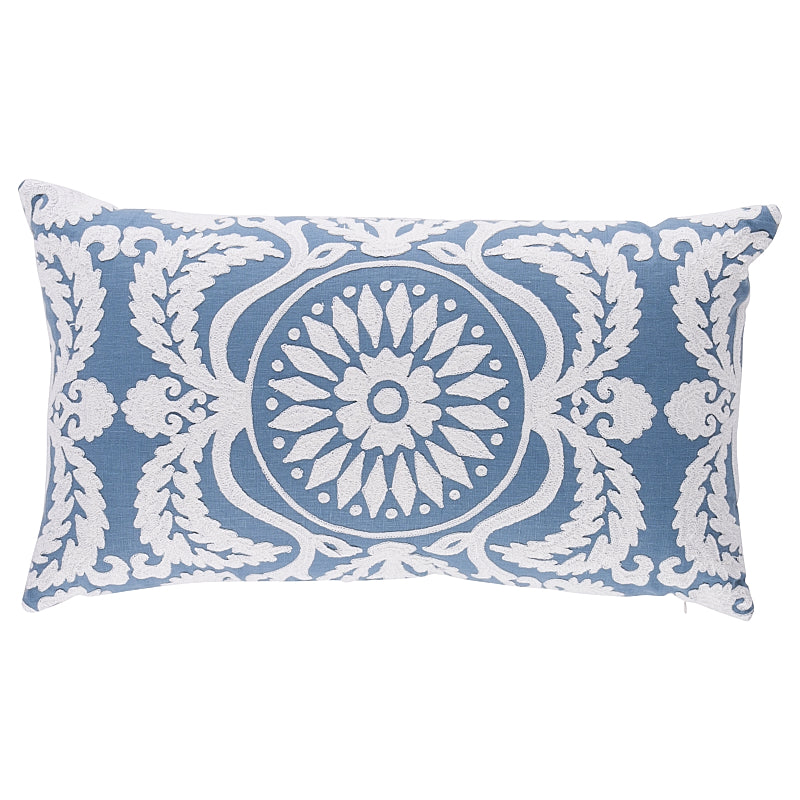 CASTANET EMBROIDERY PILLOW Chambray  