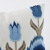 TULIP FLAMESTITCH PILLOW Blue