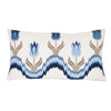 TULIP FLAMESTITCH PILLOW Blue