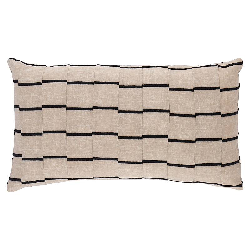 Lines Pillow Black