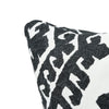 OMAR EMBROIDERY 18" PILLOW Black