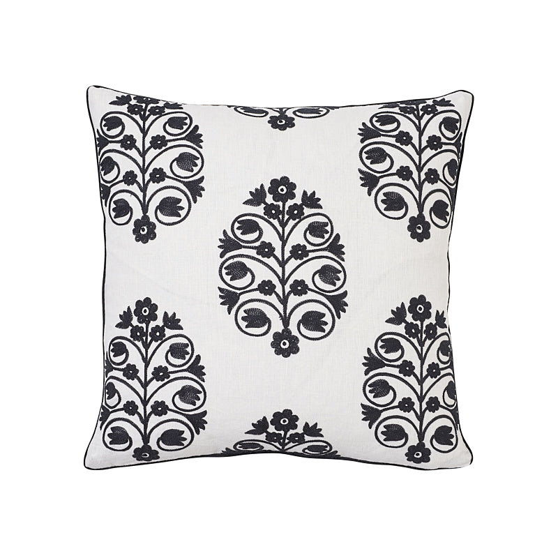 TALITHA 18" PILLOW Blackwork