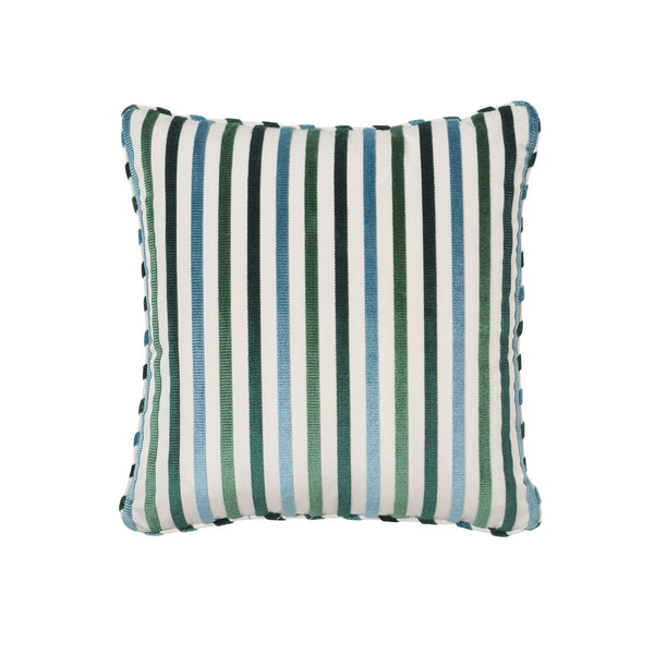Le Matelot 20" Pillow Peacock | Schumacher Pillows