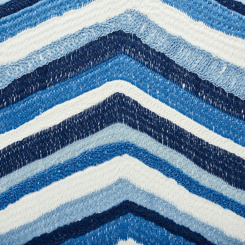 SHASTA EMBROIDERY 18" PILLOW Blue