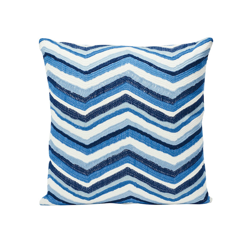 SHASTA EMBROIDERY 18" PILLOW Blue