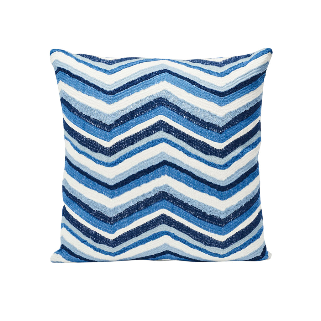 SHASTA EMBROIDERY 20" PILLOW Blue
