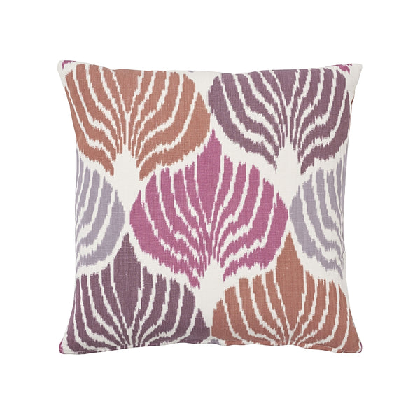 Kimono Ikat 18" Pillow Berry | Schumacher Pillows