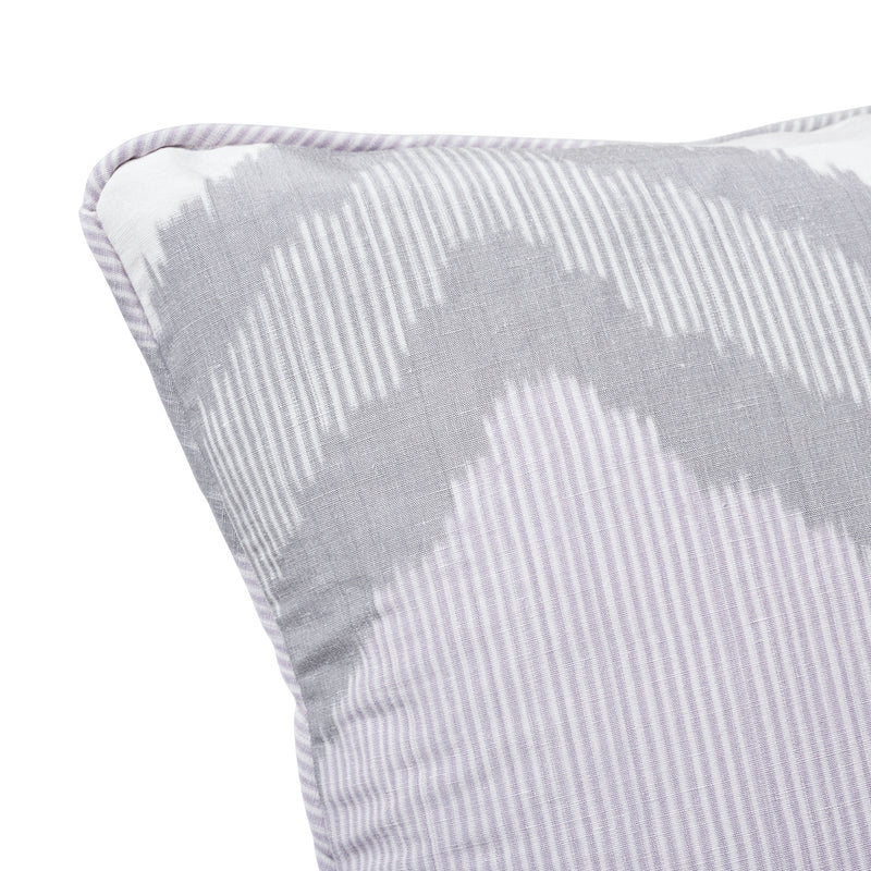 CHEVRON IKAT 20" PILLOW Lilac