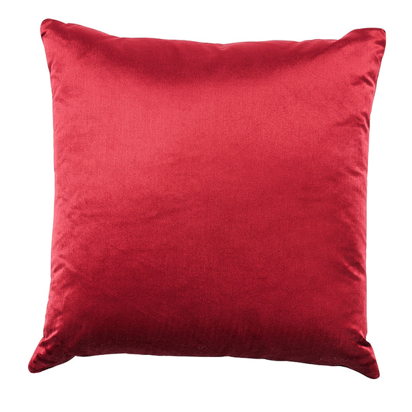 Performance Silk Velvet Pillow Merlot | Schumacher Pillows