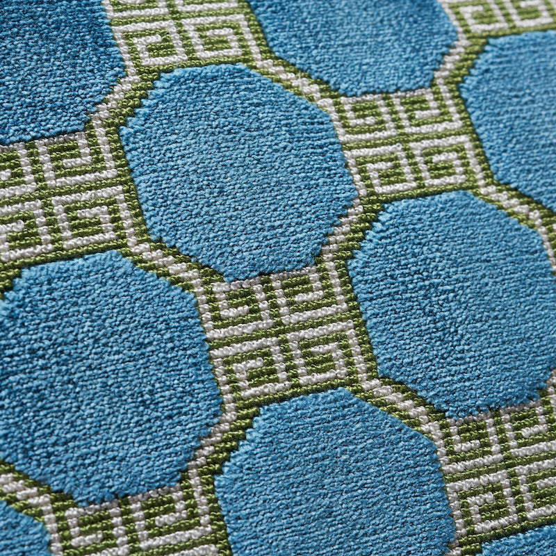 OCTAVIA VELVET 18" PILLOW Peacock&Green