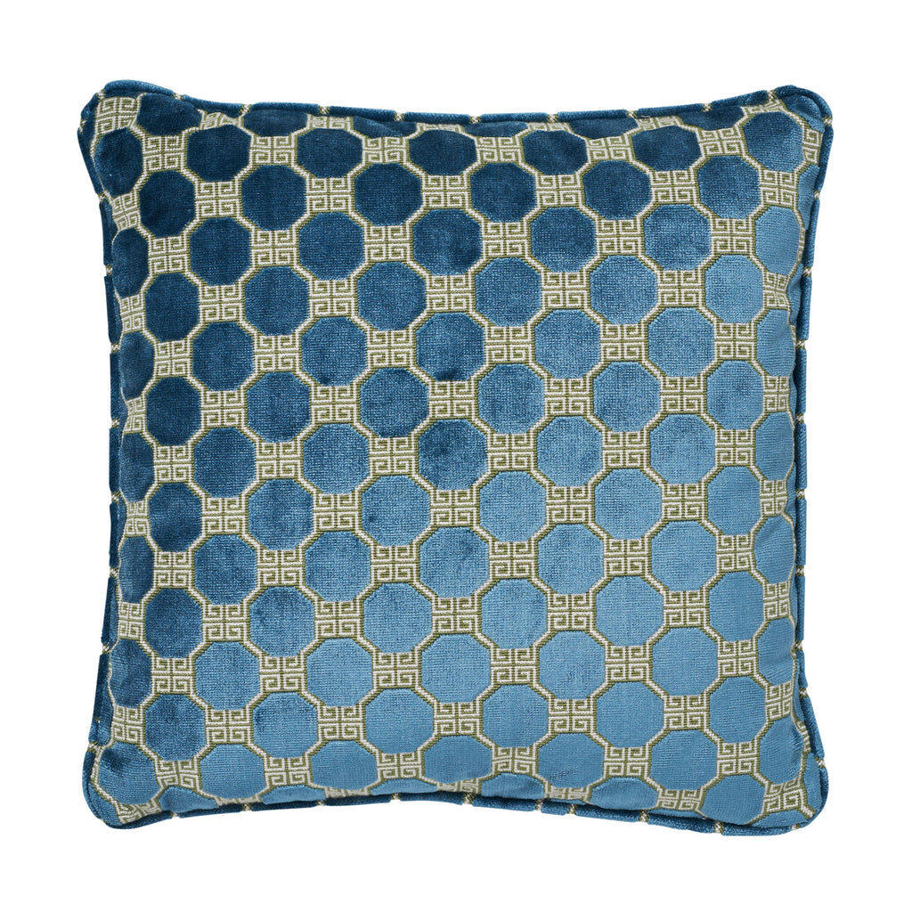 Octavia Velvet 20" Pillow Peacock