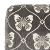 PAPILLON VELVET 18" PILLOW Pewter