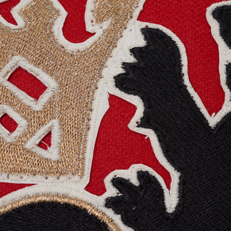 LIONHEART APPLIQUE PILLOW Black&Gold