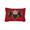 LIONHEART APPLIQUE PILLOW Black&Gold