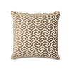 MING FRET 18" VELVET PILLOW Bronze