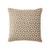 MING FRET VELVET 24" PILLOW Bronze