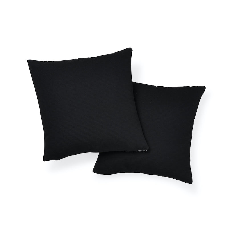 ZEBRA PALM I/O 16" PILLOW Black