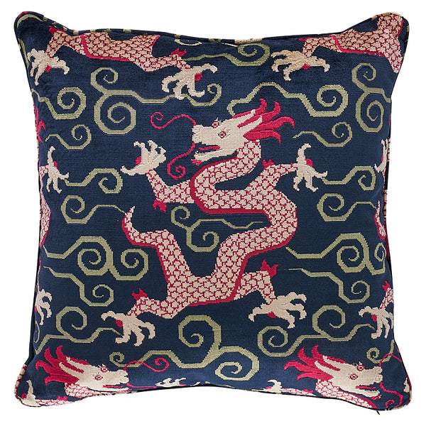 Bixi Velvet 22" Pillow Onyx | Schumacher Pillows