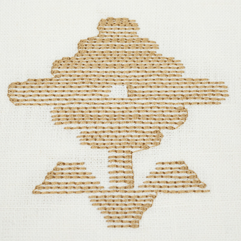 RUBIA EMBROIDERY 16" PILLOW Ivory