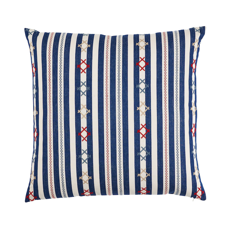 Rhodes Stripe 22" Pillow Navy