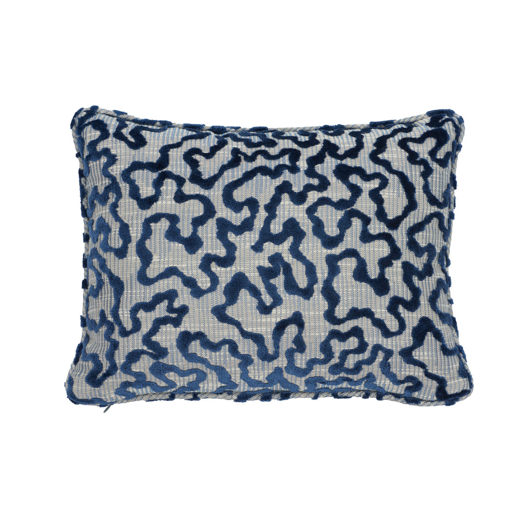 Janis Velvet Pillow Blue
