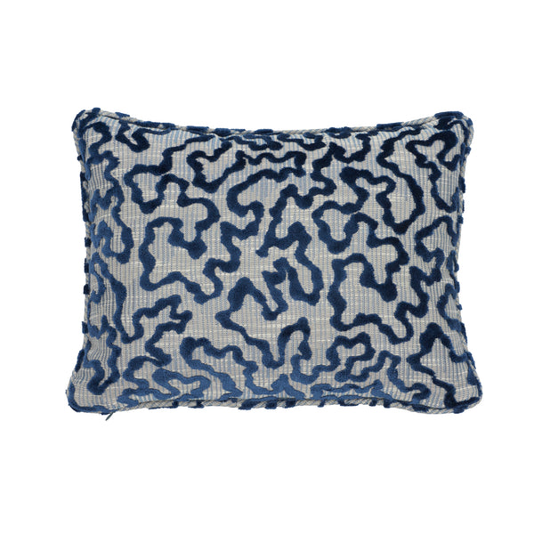 Janis Velvet Pillow Blue