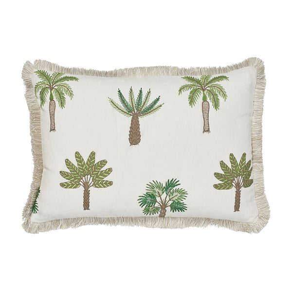 Palmetto Beach Pillow Green | Schumacher Pillows