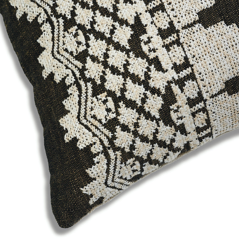 WENTWORTH EMBROIDERY PILLOW Carbon