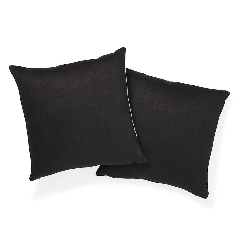 BINARY EMBROIDERY 20" PILLOW Black